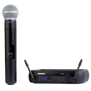 Shure, Transmisor y receptor PGXD24/SM58-x8, vocal de mano con cápsula SM58