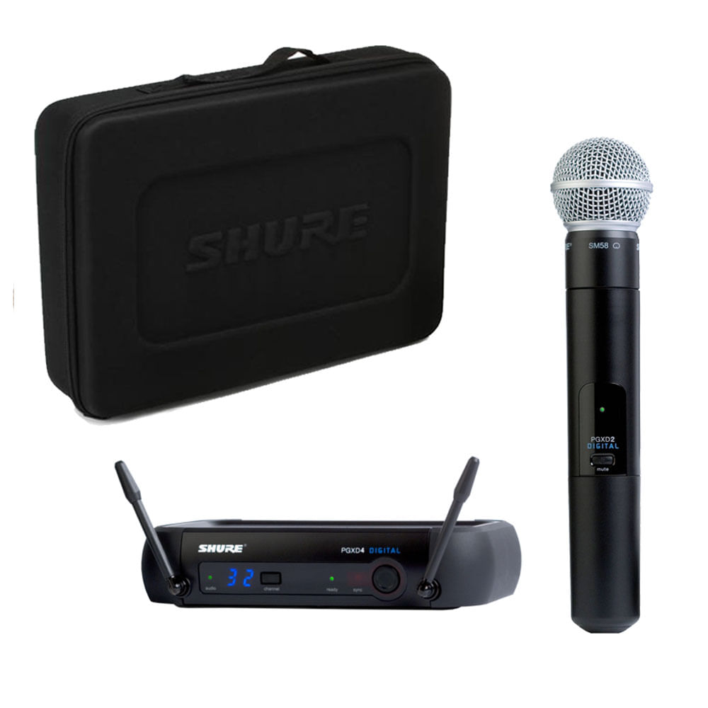  Shure PGXD24/SM58-X8, micrófonos inalámbricos : Instrumentos  Musicales