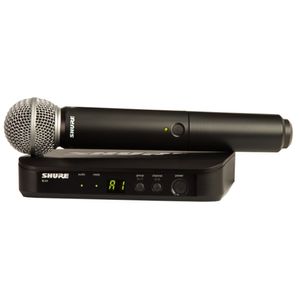 Sistema inalámbrico con micrófono de mano SHURE BLX24/SM58 para voz