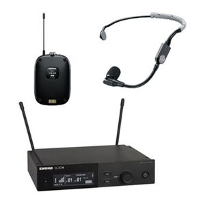 Sistema inalámbrico con transmisor de bolsillo SLXD1 y micrófono de diadema SM35 Shure SLXD14 / SM35 para presentaciones