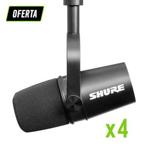 Paquete con 4 Micrófonos MV7
