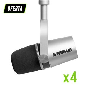 Paquete con 4 Micrófonos MV7