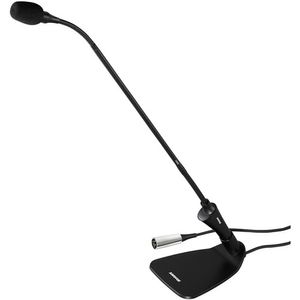 SHURE CVG18D-B/C, Micrófono de condensador, cuello de ganso 18", 2 secciones flexibles, XLR