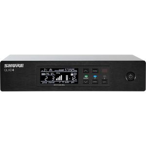 Shure QLXD4 Receptor digital, ½ Rack, con red Ethernet para monitoreo y control