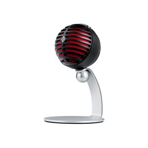 Shure MV5-B-DIG, Micrófono condensador USB para grabación en PC/Dispositivo movil, rojo y negro