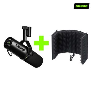 Kit, micrófono vocal dinámico SM7db + Panel de control acústico para grabación