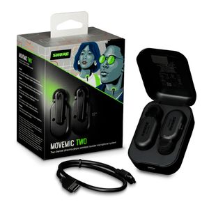 Move Mic Par de Micrófonos miniatura inalámbricos bluetooth, MV-TWO